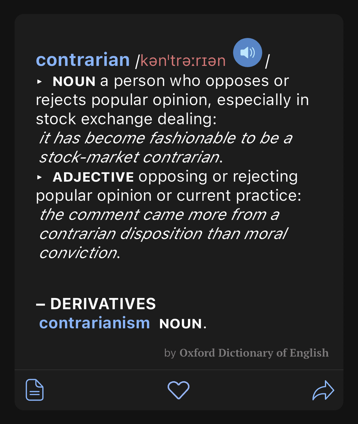contrarian